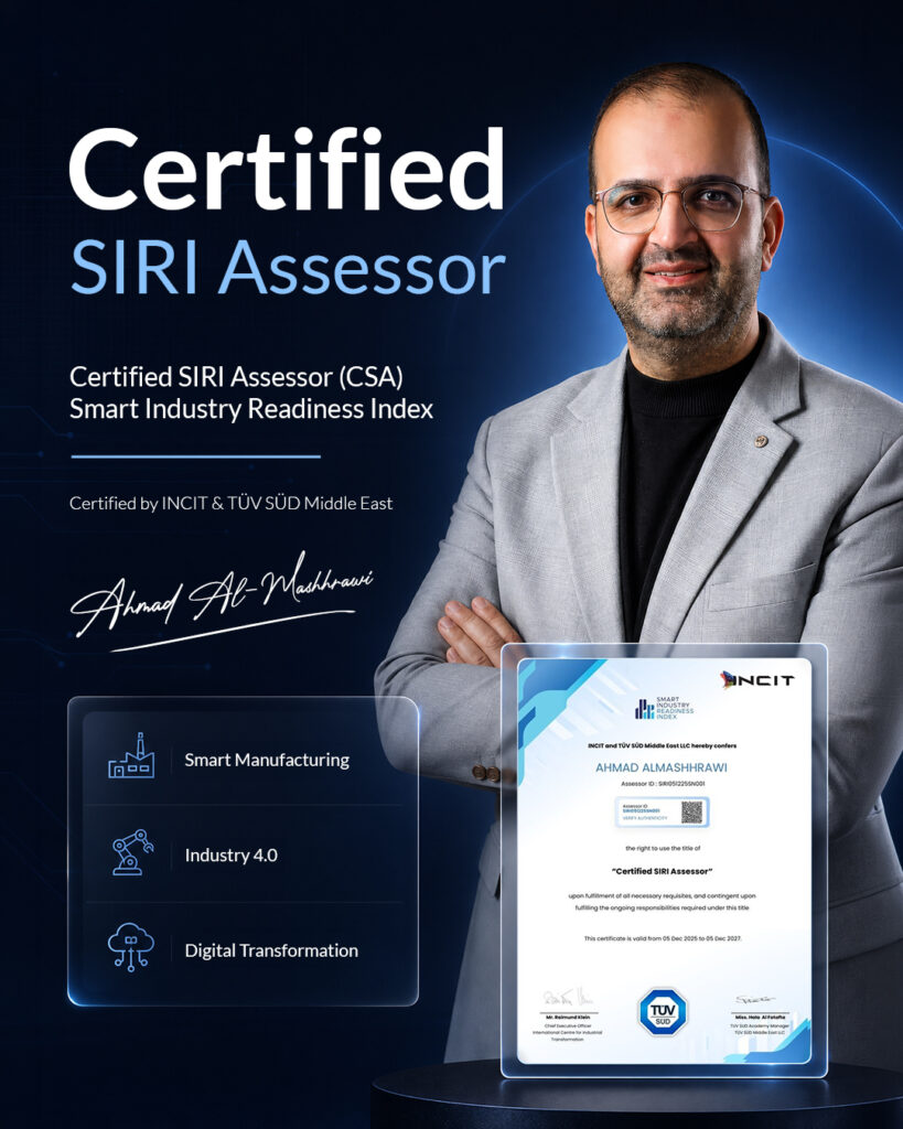 Ahmad Al-Mashhrawi, industrial automation consultant and Certified SIRI Assessor (CSA)